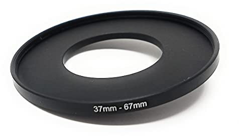 System-S Adaptador de Objetivo de 37 mm de Rosca a Anillo Step Up de 67 mm en Color Negro para Filtro