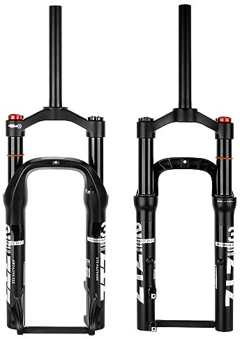 splumzer [EU Stock 20 Zoll Snow Bike Air Fork - Beach Bike Gabel 135MM Magnesiumlegierung Bike Fat Federgabel für 4.0 Reifen