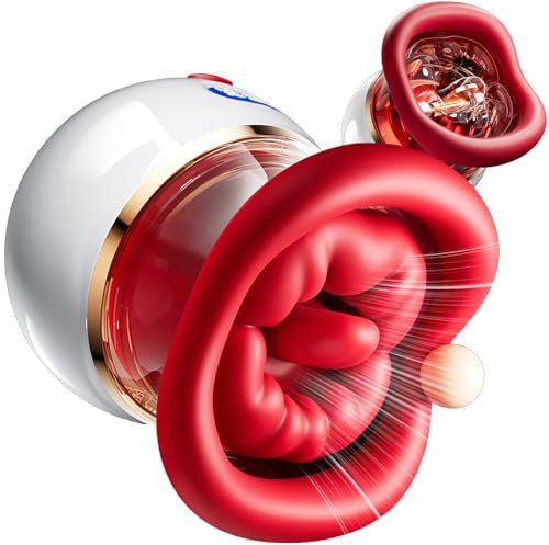 Sexspielzeug für Frauen Saugen Vibrator 3IN1 Klitorisvibrator Mit 10 Saugen & 10 Leckmodi 42° heating Vibratoren Sex Toy Lecken für Klitoris Brustwarze Stimulator für Sie Sex Spielzeug für Paare Frau