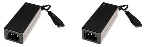 Qupdjxukis 2X Adattatore di Alimentazione CA 12 V + 5 V 2,5 A per Convertitore CD-Rom HDD Disco Rigido IDE A 4 Pin SATA