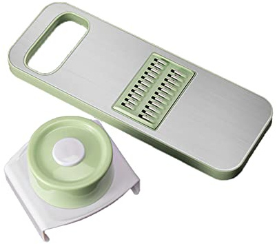 Julienne Schneider und Hobel mit Behälter – Gemüseschredder für Küche und Restaurants – Käsereibe – Zucchini-Schneider – 11,6 L x 4,1 W