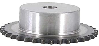 Piñón de cadena de rodillos dentados, piñón de transmisión de cadena de rodillos n.° 35, 36 dientes n.° 35-36T, paso de 3/8 for cadena de rodillos n.° 35H 06B sin orificios for tornillos de fijación