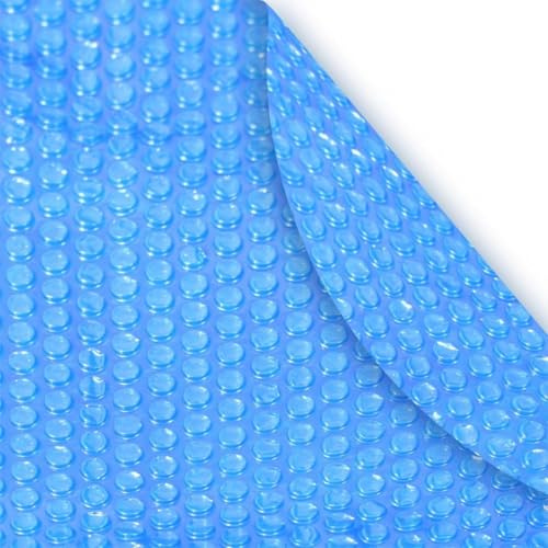 Robelle 12 x 24 Ft Blue Heavy Duty Oval Solar Cover for Above Ground Pool, Pool Solar Cover, 8-Mil Thick, 3-Year Warranty, Made in USA