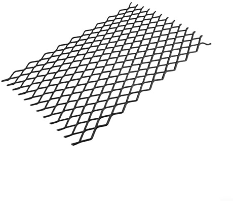 TDCuizent Griglia metallica per caminetto in rete per interni ed esterni e bracieri, nero, 19,1 x 30,5 cm (9,8 x 16,1 pollici)