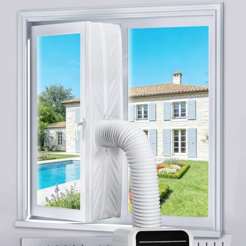 YYDSXK Sello de Ventana Universal, Kit de Ventana Portátil para Aire Acondicionado, Junta de Ventana para Aire Acondicionado Portátil, Secadoras de Ropa, Ventanas Abatibles y Tragaluces (4m)