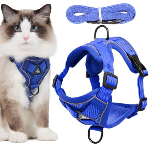 Pettorina Antifuga Per Gatti Riflettente Ad Alta Visibilità E Anti-Fuga