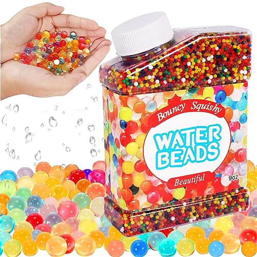 Kinmsito Wasserperlen 50000 Stücke,Wasserperlen für Pflanzen,Wasser Perlen Bunte,Wiederverwendbare Water Beads,Wasserkugeln für Pflanzen und Blumen Vase Füllstoff und Deko