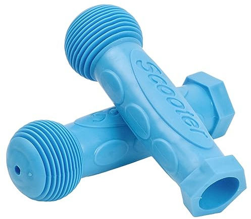 1 Paio di Manopole per bicicletta,Impugnature in Gomma Antiscivolo Funghi Bicicletta Manopole impugnature Bici Manubrio 22mm Adatto per 2-3-4 Ruote,Scooter per Bambini,Scooter alla Deriva (blu)