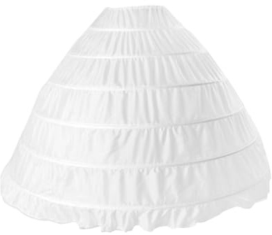 F Fityle Sottogonna Sposa, Gonna a Cerchio Crinolina, Trambusto Laterale per Matrimonio, Abito da Ballo
