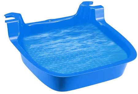 Lavabo à marches de piscine – Bassin à pied échelle | Station de rinçage confortable pour les pieds de piscine, facile à nettoyer, pour piscines au sol, 41 x 41 x 13 cm