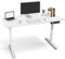 DOLLAR BOSS Electric Stand Up Desk Sit Stand Desk, Height Adjustable Desk for Office Home, 120 × 60 CM Standing Desk Computer Desk with Memory Smart Pannel, White