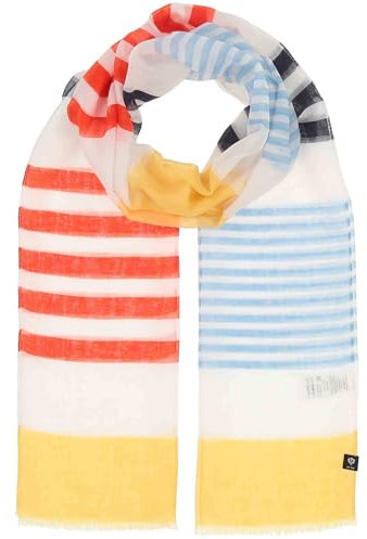 FRAAS Damen Schal gestreift - 50 x 180 cm - nachhaltig aus recyceltem Polyester - Perfekt für den Sommer - Sustainability Edition Navy