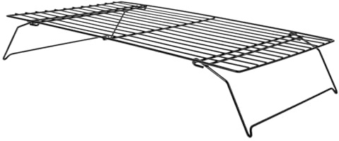 FUNNETOYU Rejilla Para Enfriar Pasteles Pan Tostadas Horno Hornear Galletas Pizza Asar Alambre De Hierro Negro