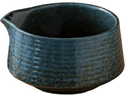 Gralara Matcha Bowl Ustensiles Chawan pour fouetter le bol de thé en porcelaine artisanale pour les amateurs de thé au tara, Bleu