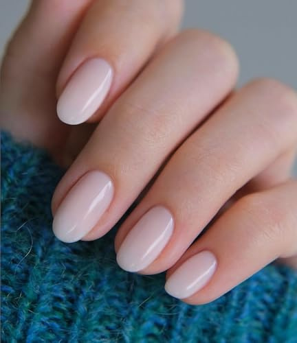JMEOWIO Unghie Gel Adesive UV Bianco Latte Rosa Smalto Adesivo per Unghie Gel Nail Stickers Decorazioni Unghie Nail Art Disegni
