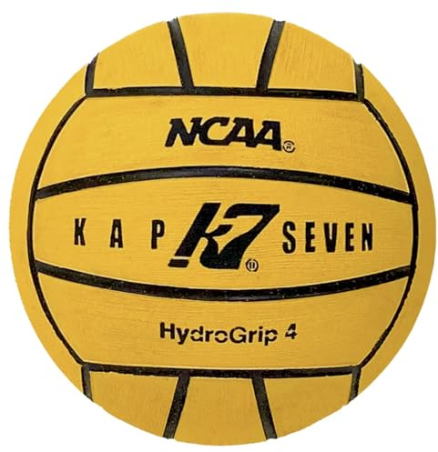 KAP K7 SEVEN KAP7 Size 4 HydroGrip Water Polo Ball (NCAA and NFHS Official), Yellow