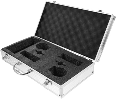 Gatuida Maletín para Micrófonos Inalámbricos con Carcasa de Aluminio Acolchado Interior Protector Diseño Ligero y Portátil con Capacidad para Micrófonos para Transporte Seguro y