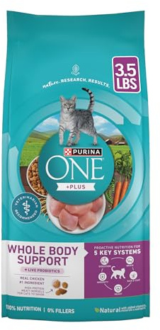 Purina ONE Plus Whole Body Support with Chicken Dry Cat Food - 3.5 lb. Bag