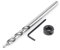 3/8 Twist Step Drill Bit Round Shank With Adjustable Depth Stop Collar For Manual Pocket Hole