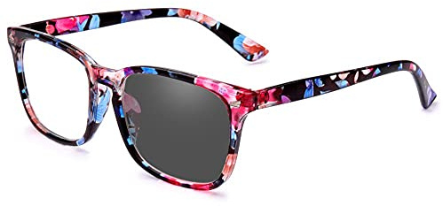 Jcerki Photochromic -2.50 Distance nearsighted Myopia glasses Multi-colored Frame Unisex Spectacles