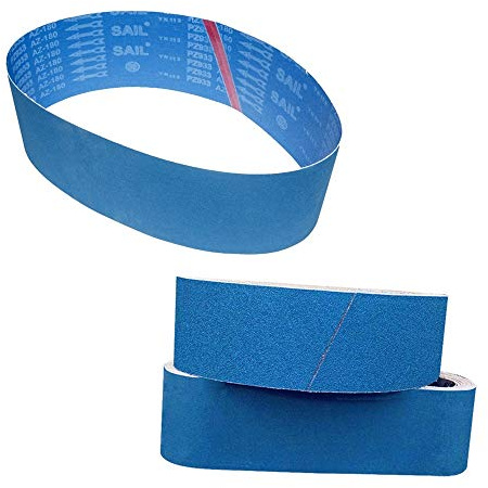 FEIHU 12 stycken professionellt slipbandsset, zirkonium korund slipband 100 x 915 mm, 2 stycken per kornstorlek (60,80,100,120, 240, 320) för bandslipband, slipband, slipning, rostning