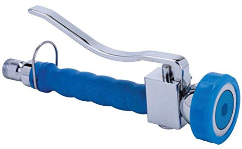 BE-GASTRO® I Profi Gastro Handbrause (Blau) inkl. Feststellbügel | 1/2 Standard-AG | Edelstahl Ersatzbrause für Geschirrbrause/Gastrobrause