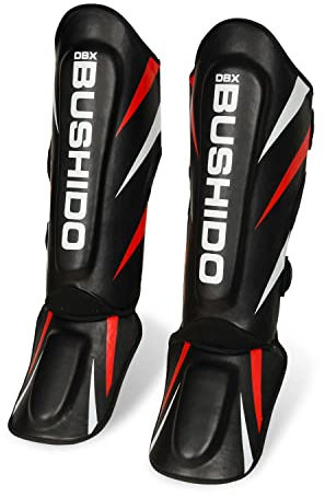 DBX BUSHIDO Sport Schienbeinschoner Kickboxen SP-10v2 Größe L - Schienbeinschoner Herren - Effektives Training für Der Kickboxer - Kickboxen Schienbeinschützer für Kampfsport - Kickboxen Zubehör