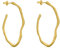 GOLDENE OHRRINGE CLARA | Entworfen von Joidart | Clara-Sammlung | 24K vergoldetes Metall | mattes Finish