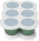 btrfe Lot de 6 plateaux de congélation pour bébé avec couvercle, 85 g, en silicone, parfaits pour les aliments faits maison, le lait maternel, la purée de fruits et les légumes (vert)