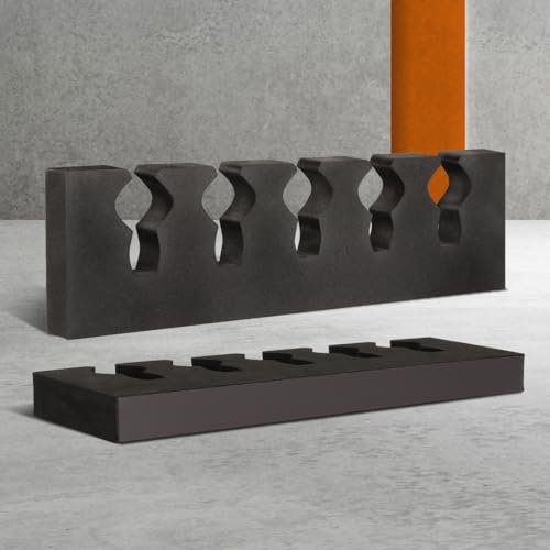 Brihard Soporte para Pistolas Avanzado de Espuma (5 Huecos) - Soporte Armas de Fuego y Rifles con Organizador Magnético - Expositor Armas - Armero para Pistolas