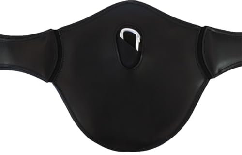 Sottopancia Pararamponi Equityum Butterfly, Protezione Salto Ostacoli, Morbido e Resistente, Facile da Pulire, Ideale per Gare e Allenamenti, Accessori Cavallo (Nero, 135 cm)