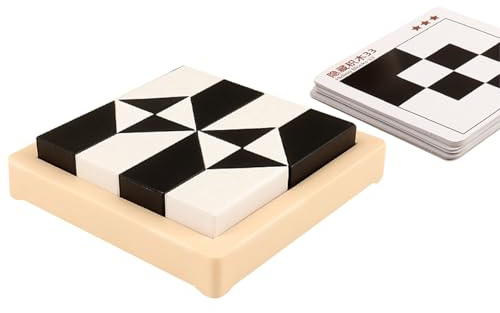 Block Puzzles, Plastic Game Hidden Building Blocks for Kids Children's 3D Spatial Thinking Training Block Brain Teaser Puzzle Game for Kids Ages 4+
