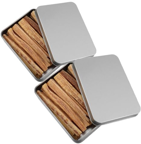 BCOATH 2 Boxes Natural Wood Firelighters Quick Light Wood Burning Tool for Outdoor Camping Survival Bbq Fireplace Fire Starter Sticks with Long Burn