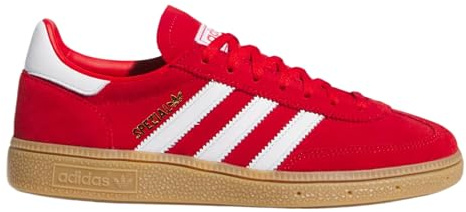 adidas Handball Spezial Womens Lifestyle Shoes (Better Scarlet/White/Gold Metallic) Size 9.5