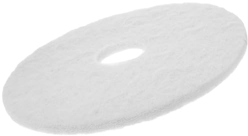 NUOBESTY Almohadillas para Pulir Pisos de Tejido Blanco, Duraderas y Versátiles para Suelos de Mármol y Madera en Uso Comercial o Doméstico
