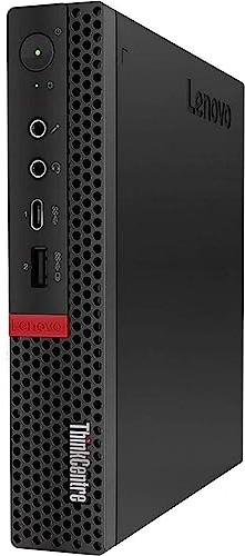 Lenovo ThinkCentre M910Q Desktop PC - (Black) (Intel i5-7500T Processor, 4 GB RAM, 128 GB SDD, Integrated Intel HD 630 Graphics, Windows 10 Pro)