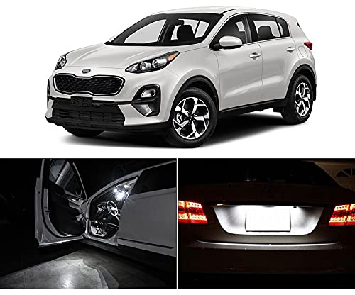 per Kia Sportage 2 3 4 2017-2020, Illuminazione per Auto con Luce Targa a Cupola Interna a LED per Veicolo Senza errori