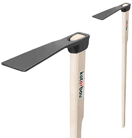 KOTARBAU® Azada de Acero Forjado, Azada binadora para jardinería, Azada para trasplantar y desherbar, Herramientas de jardín para Tierra, Azada para escardar, Quitar Malas Hierbas, Escardillo