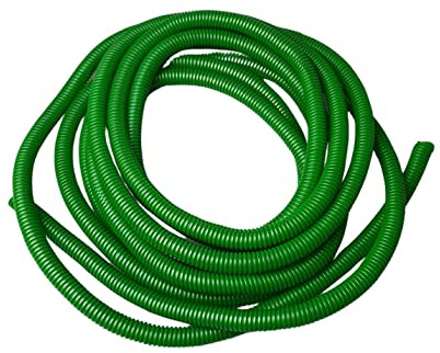 Tubo acanalado verde del tubo flexible del conducto del PE 10m m - los 5m