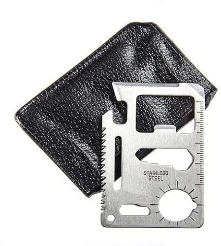MAVURATools TOOLCARD Multifunktionskarte 14in1 Multi Pocket Tool Card Edelstahl Multifunktions Karte im Checkkarten-Format Kreditkarten Multitool Scheckkartenformat