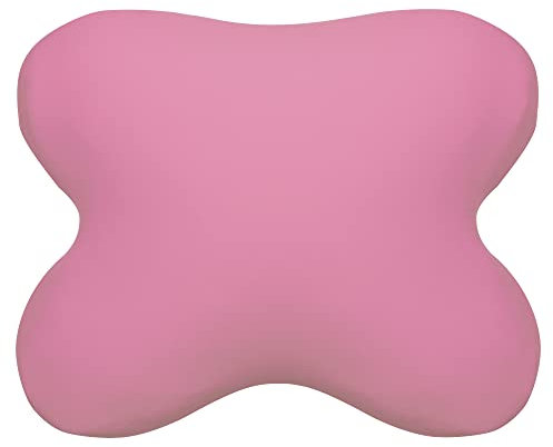 Edda Lux Bezug passend für Tempur Ombracio Schlafkissen, 60/56 x 50/48 cm, formbeständiger Jersey Kissenbezug für Schmetterlingskissen, aus 100% Baumwolle, in Flamingo