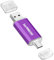 SANKESU 128GB USB C Stick mit Type A and C Ports, USB 3.1 Speicherstick 150MB/s,USB Stick für Type C Handy, MacBook, PC(Purple)