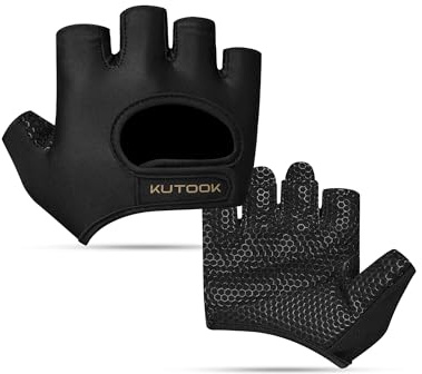 KUTOOK Guanti Palestra Uomo e Donna Antiscivolo Guanti da Fitness Traspiranti per Sollevamento Pesi crossfit, Allenamento, Pull-ups, Bodybuilding S