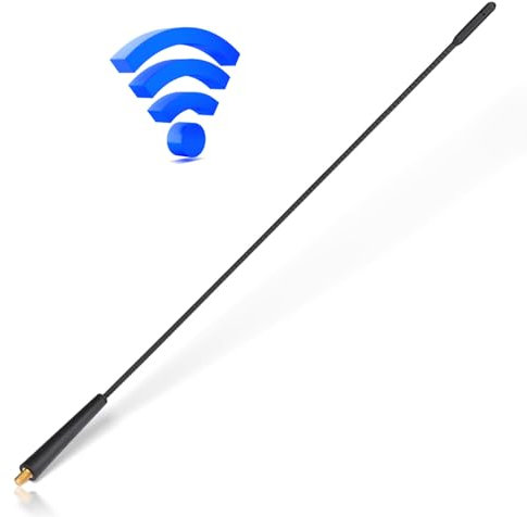 Eightwood Autoantenne Auto Dachantenne FM DAB Autoradio Antenne 41CM Universal Car Roof Antenna M6 Adapter mit FM/AM/DAB Reception Auto Radio