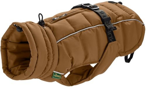 HUNTER Hundemantel Paxson, Farbe: karamell, stylischer Puffermantel, wasserabweisend, reflektierende Details, idealer Sitz, warme Wattierung, maschinenwaschbar, Größe: 35