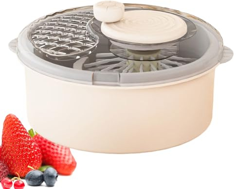 Centrifugadora De Lechuga - Secador Para Alimentos | Bol Para Limpiar Frutas | Para Preparación De Comidas En Cocina, Lechuga, Ensalada, Bayas Y Fresas