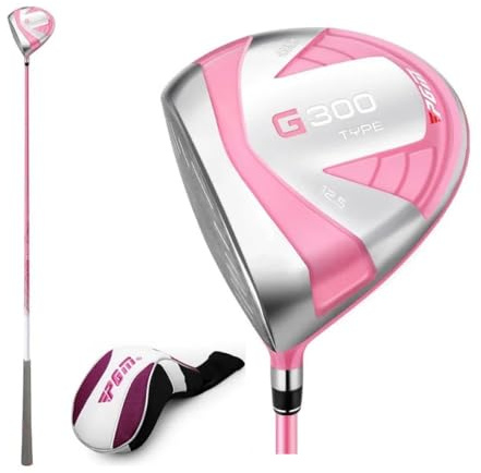 Golfdriver #1 W 12,5 grader vänsterhänta kvinnor med kolskaft smidd ansikte #1 trägolfklubb med huvudbonad