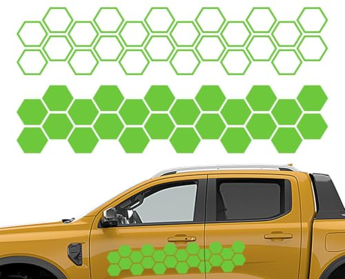 Honeycomb fönsterdekal för bil, bil Honeycomb bildekal Bildekor vattentäta | Bildekaler Honeycomb vattentäta klistermärken, dörrstötfångare, hexagonkroppsmönster, dörrstötfå
