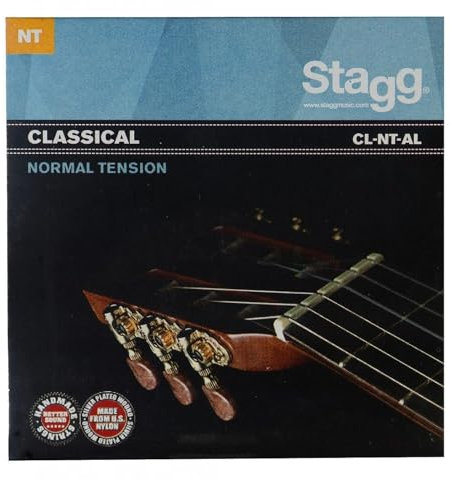Stagg CL-NT-AL Saitensatz für Konzertgitarre aus Nylon und versilbert gewickelt