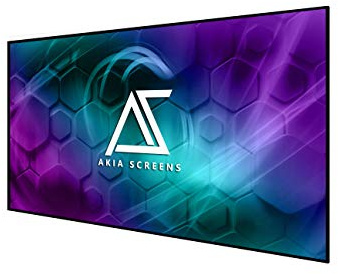Akia Screens 100 Inch Edge Free Fixed Frame Projector Screen 16:9 – CineWhite UHD-B 1.3 Gain – 8K 4K Ultra HD 3D Ready – Indoor Home Theater Wall Mount Screen AK-NB100H1